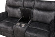 Park City Console Loveseat W/ Dual Recliners-Slate