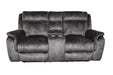 Park City Console Loveseat W/ Pwr Fr-Slate