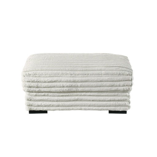 Embrace 41" Ottoman-White