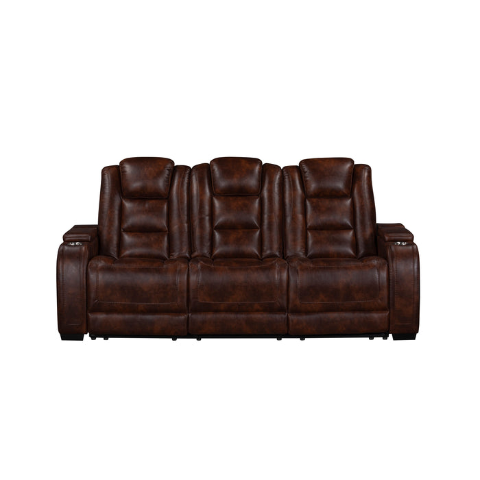 Chester Reclining Sofa-Brown