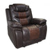 Nikko Glider Recliner W/Pwr Fr-Brown