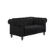 Emma Crystal Loveseat-Black