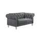 Emma Crystal Loveseat-Gray