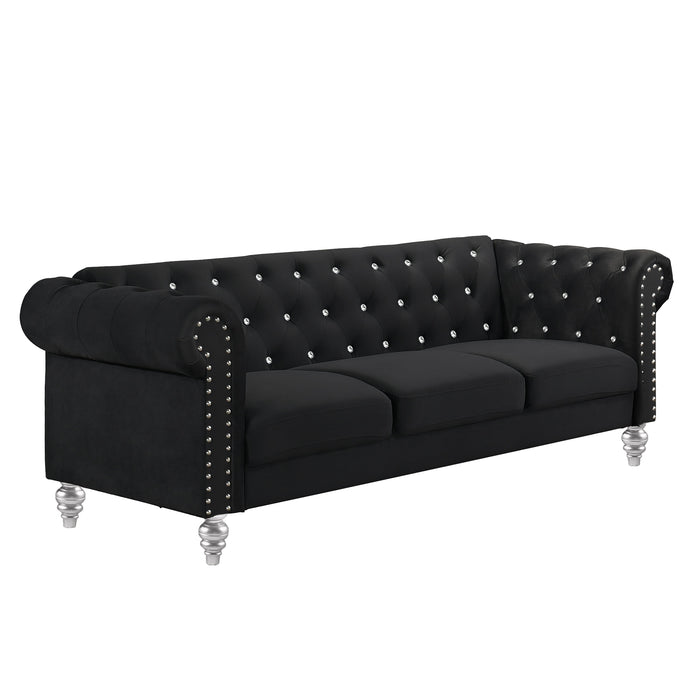 Emma Crystal Sofa-Black