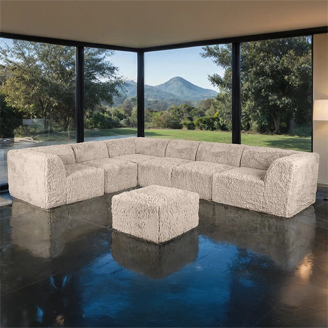 Nappi Large L-Sectional w/ Ottoman (Compressed Foam)