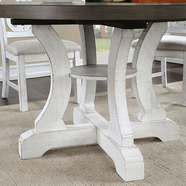 Auletta Transitional Round Dining Table