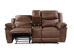 Ryland Console Loveseat W/Pwr Fr--Brown