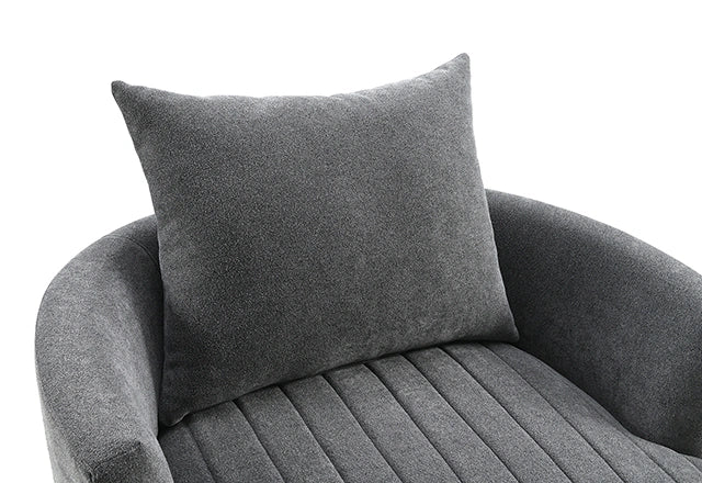 Hoople Channel Tufted Swivel Chair