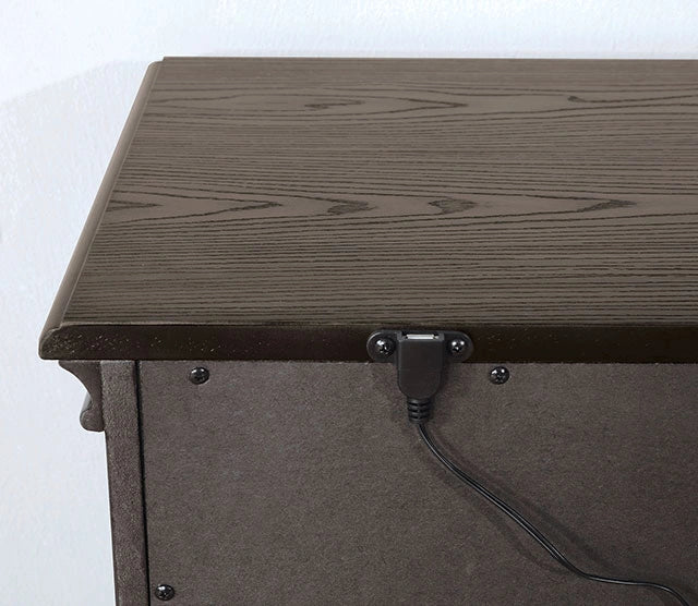 Pamphilos 4 & 5 Piece Queen Bedroom Set Gray & White
