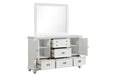 Jamestown Landscape Mirror- White