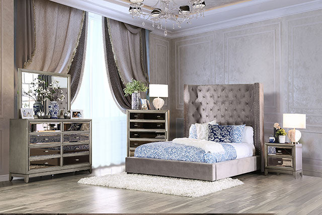 Rosabelle Bed Black, Grey, & Ivory
