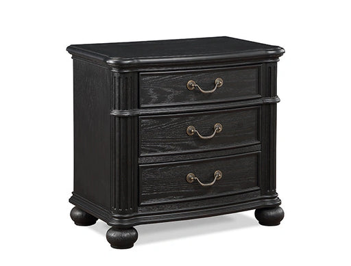 Crown Mark Furniture Kingsbury 3 Drawer Nightstand in Black image