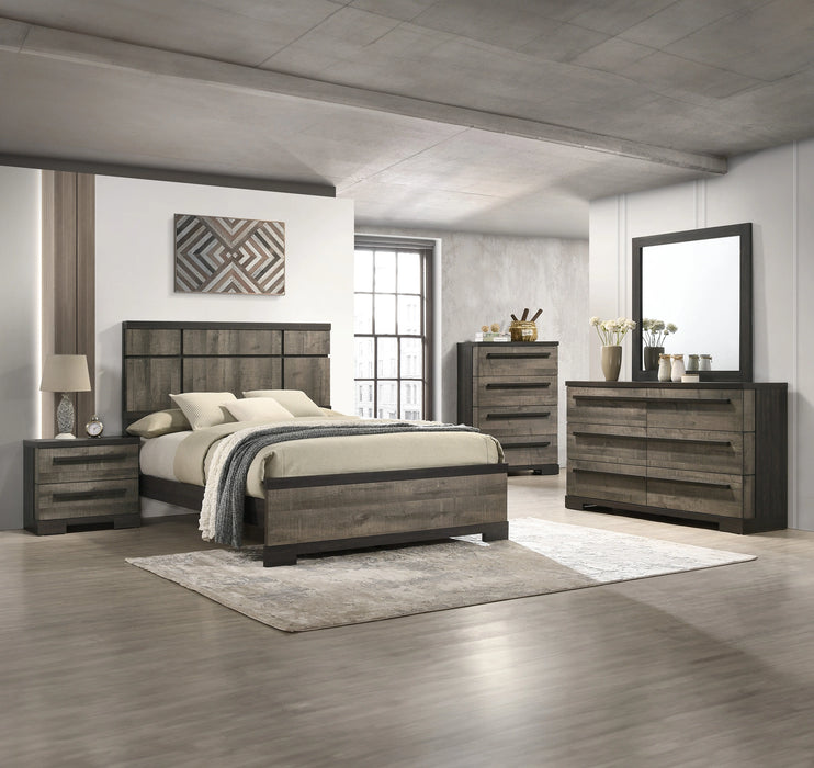 Crown Mark Furniture Remington King Panel Bed in Brown B8160-K image