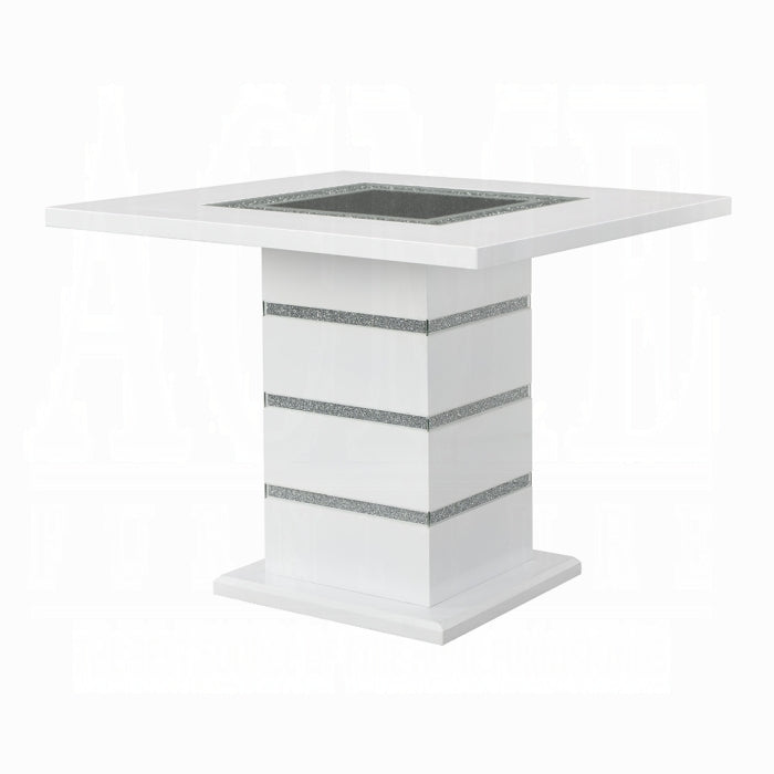 Elizaveta Counter Height Table With Pedestal Base