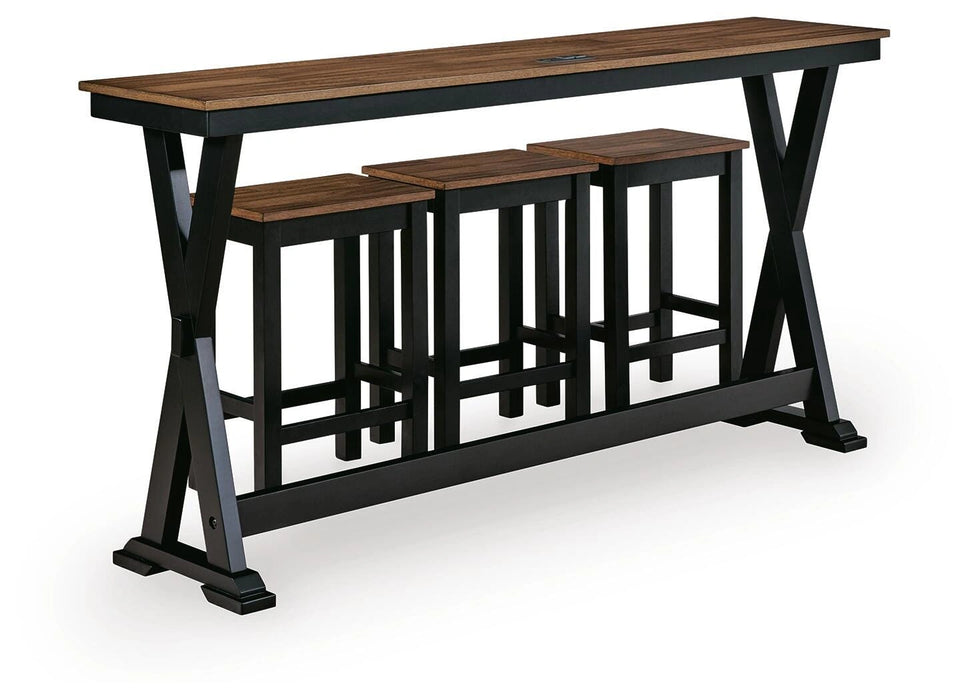 Wildenauer Counter Height Dining Table and 3 Barstools Set