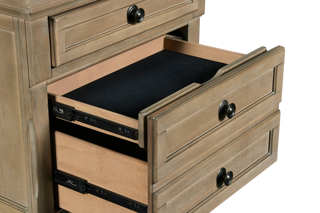 Allegra Nightstand -Pewter
