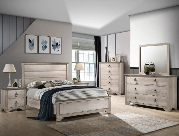 Crown Mark Patterson Mirror in Driftwood Grey image